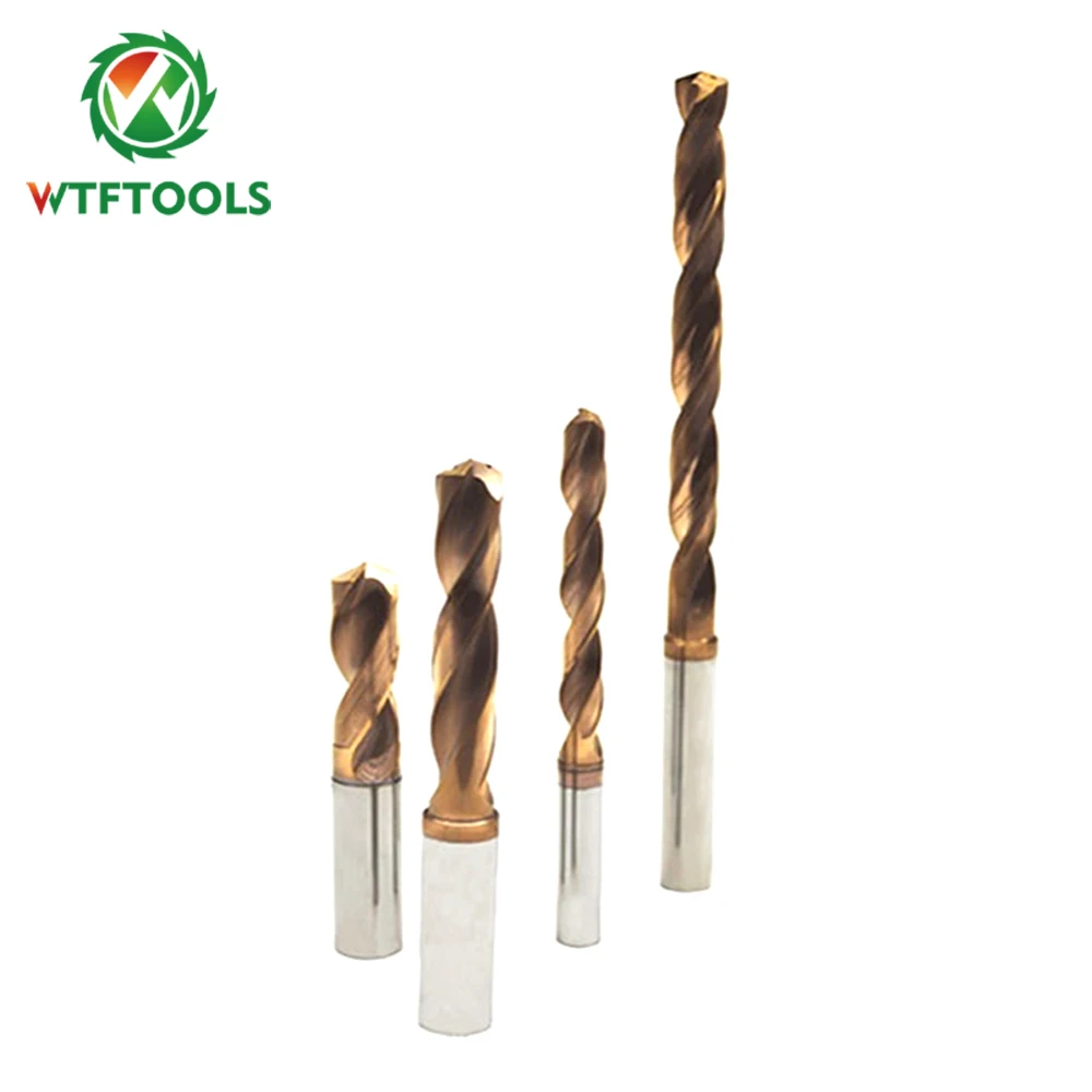 WTFTOOLS Factory 5D Tungsten Carbide Drill Bits For Metal Drilling hole