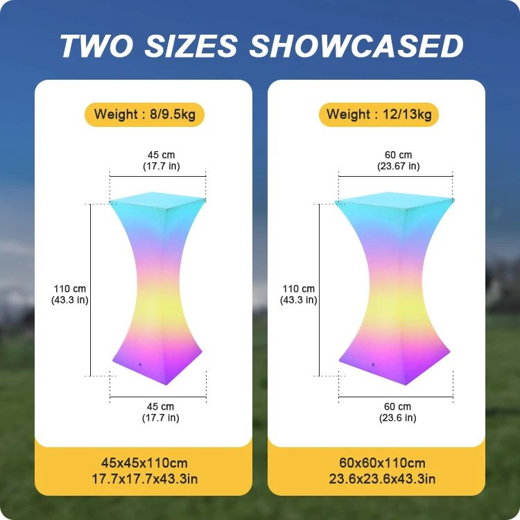 Hot Style Light Up Bar Counter Tables China Wholesale High Top Cocktail Bar Tables For Events Bar Entertainment