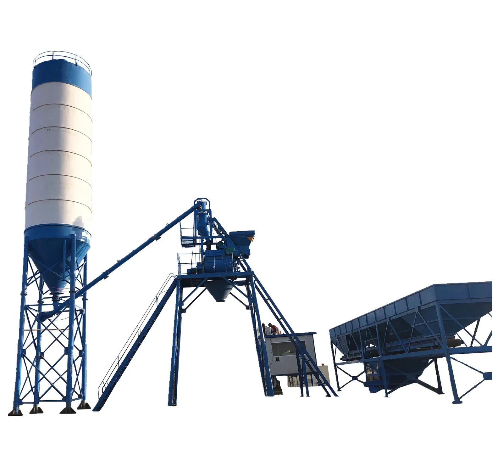 HZS25 ZHS35 HZS50 HZS75 concrete beton batching plant with big bag breaker