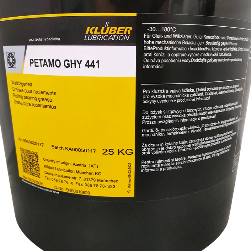 High Guality and Cheap Price KLUBER PETAMO GHY 441 25kg Mounter Lubricating Grease for Mounter Bearings