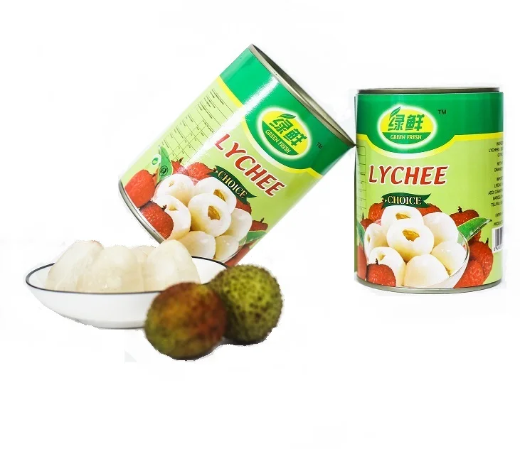 Chinese  supplier new season  factory supplier in tin package  canned fruit canned lychee / lichee whole in syrup
