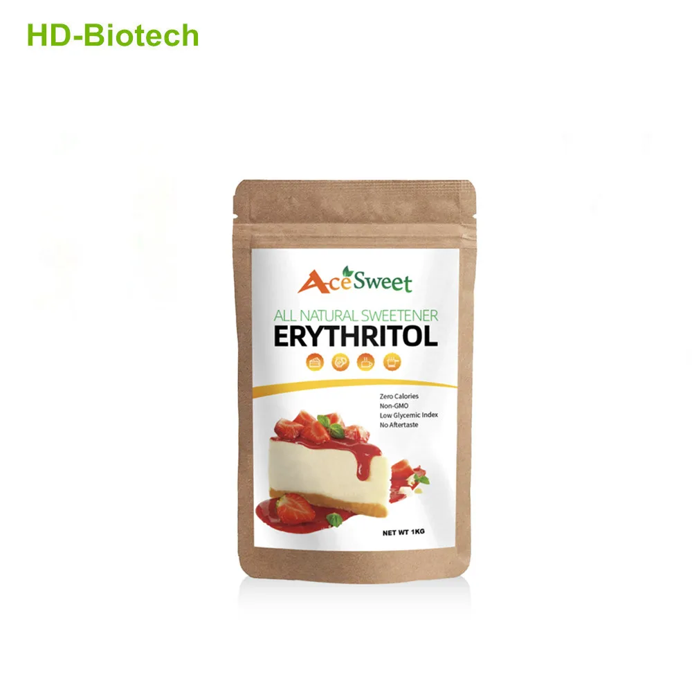 High quality organic certified erythritol in retail packaging in low price