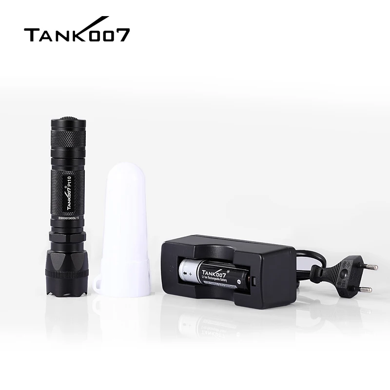 Tank007 High power torch light long range EDC Outdoor security waterproof flashlight led super bright tactical flashlight
