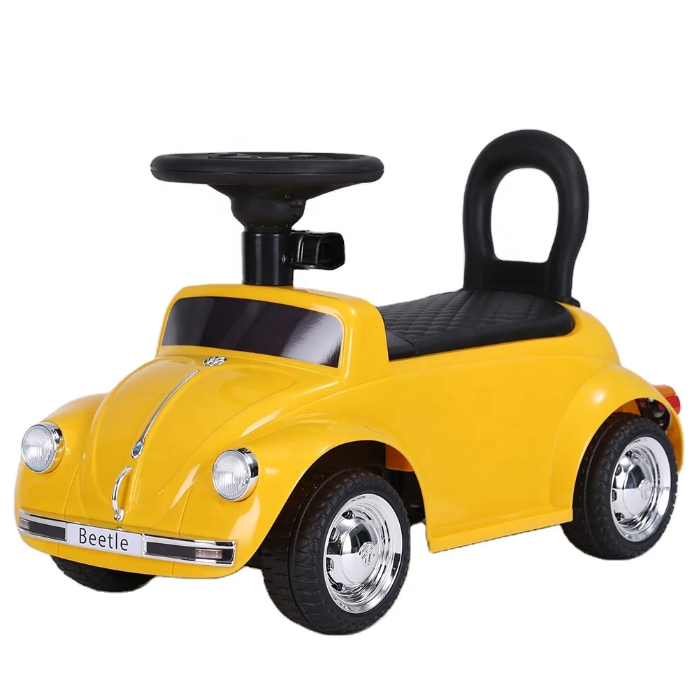 License Pink mini car for baby Ride On Car baby electric car with push bar