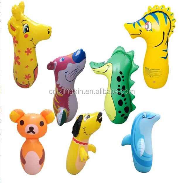 Custom kids inflatable dinosaur punching bag boxing