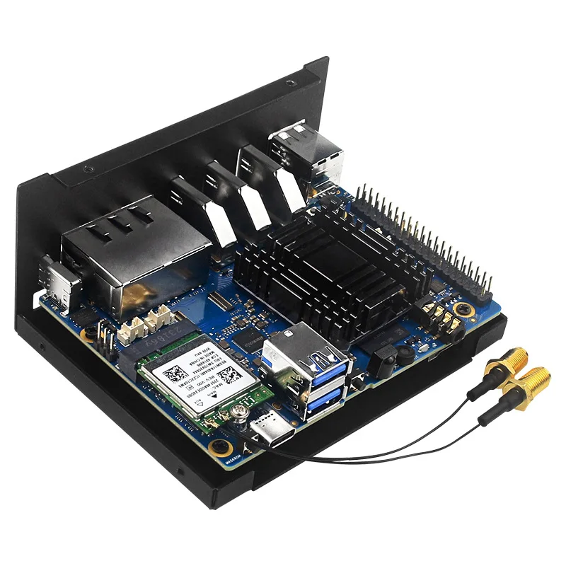 Orange Pi 3B Metal Shell Orange Pi 3B Box with Cooling Fan Cooling Optional Antenna