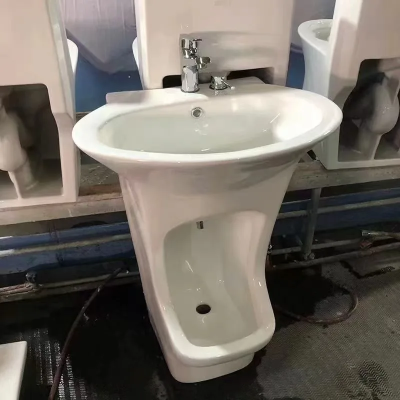 Wholesale Muslim Wudu Foot Wash Basin Ceramic Free Standing Wall Mounted Pedestal Hand Wash Sink Foot Wash Sink