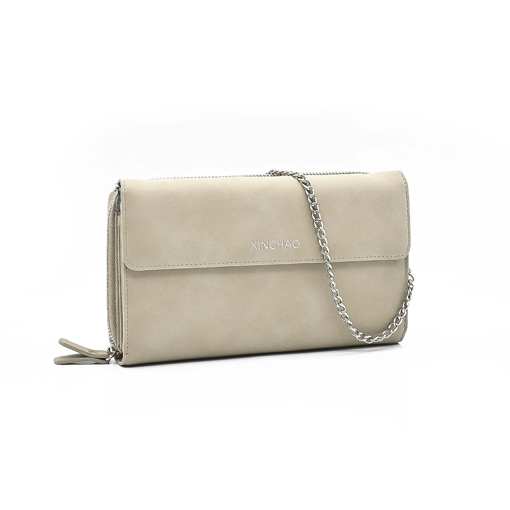 Fashion Women Crossbody Sling Shoulder Purse Clutch Wallet wholesale pu leather Chain purse with Mirror