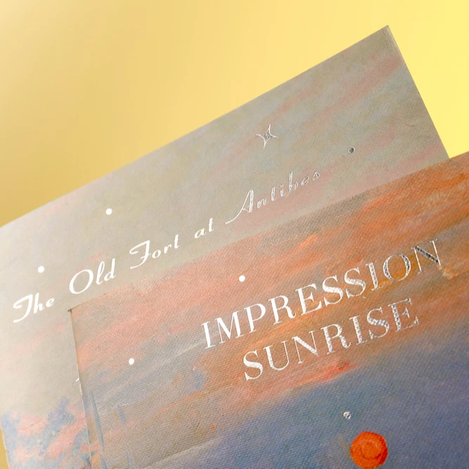 Joytop 2663 Wholesale Monet Van Gogh Painting B5 42 Sheets Hot Silver Sewing Binding Composition Notebook