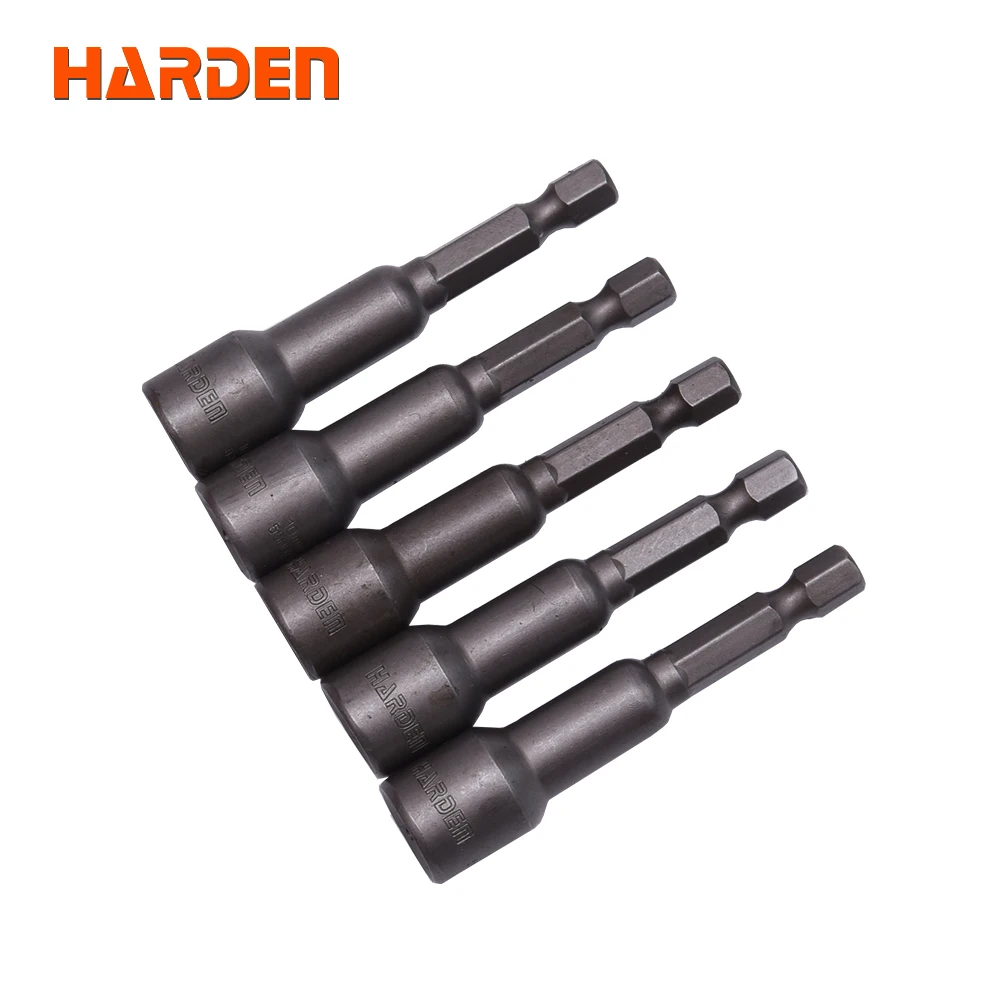 Hot Sale 5Pcs Hex Socket Sleeve Nozzles Strong Magnetic Nut driver Set Drill Bit Adapter Wind Approved Sleeve Electric