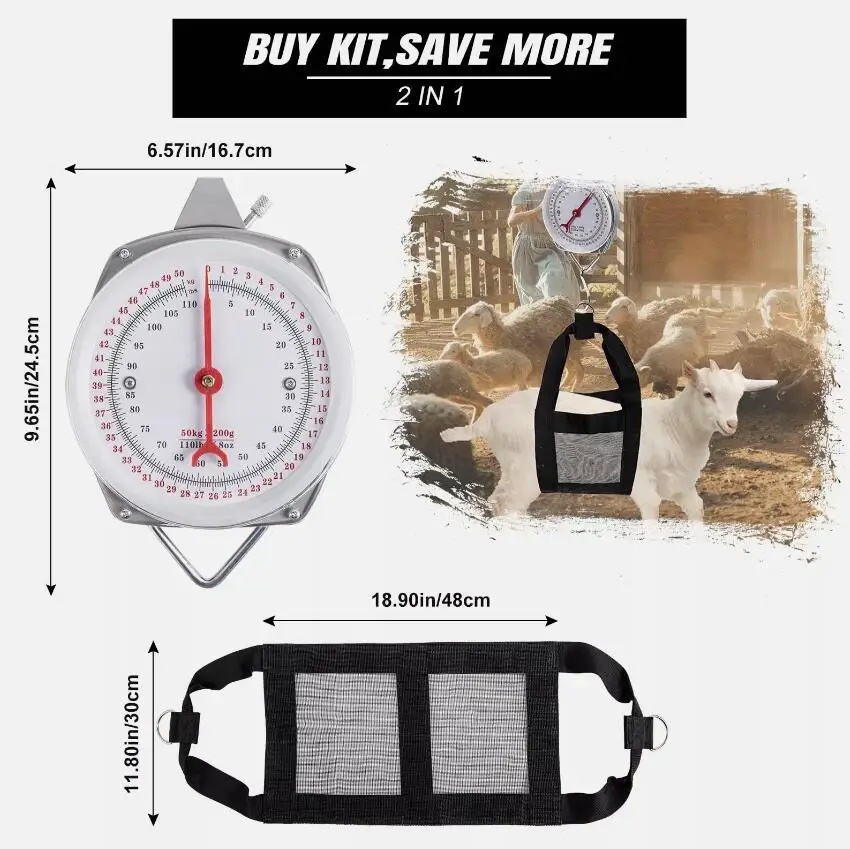 Mechanical weight scale goat scale