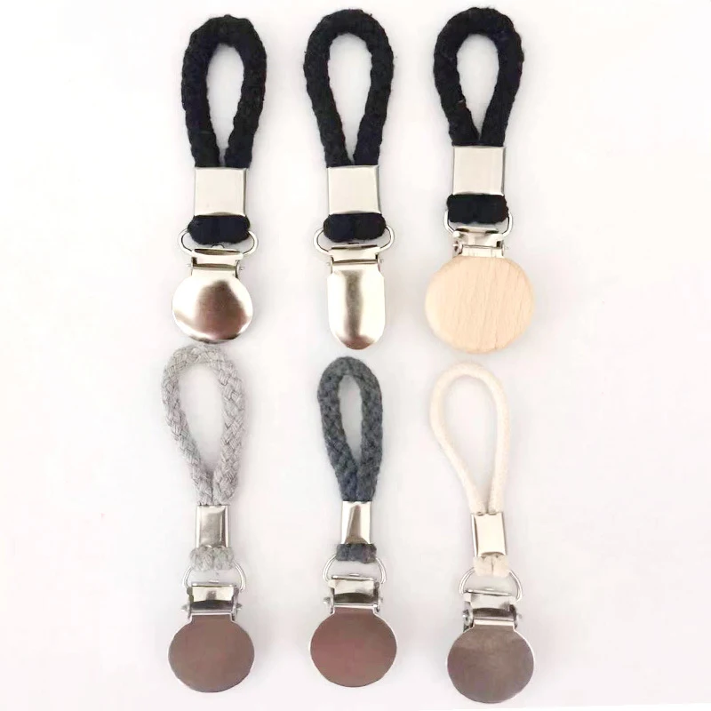 Metal Kitchen Towels Clips Bathroom Cupboards Cloth Hanger Holder Brackets-Braided Cotton Loop Hanging Tea Towels Clip