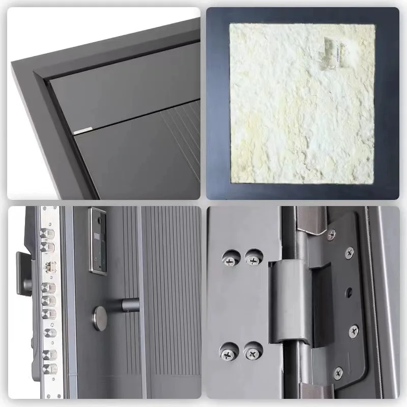 New arrival 100% Intelligent translation smart lock cast aluminium house anti theft door exterior double entrance security door