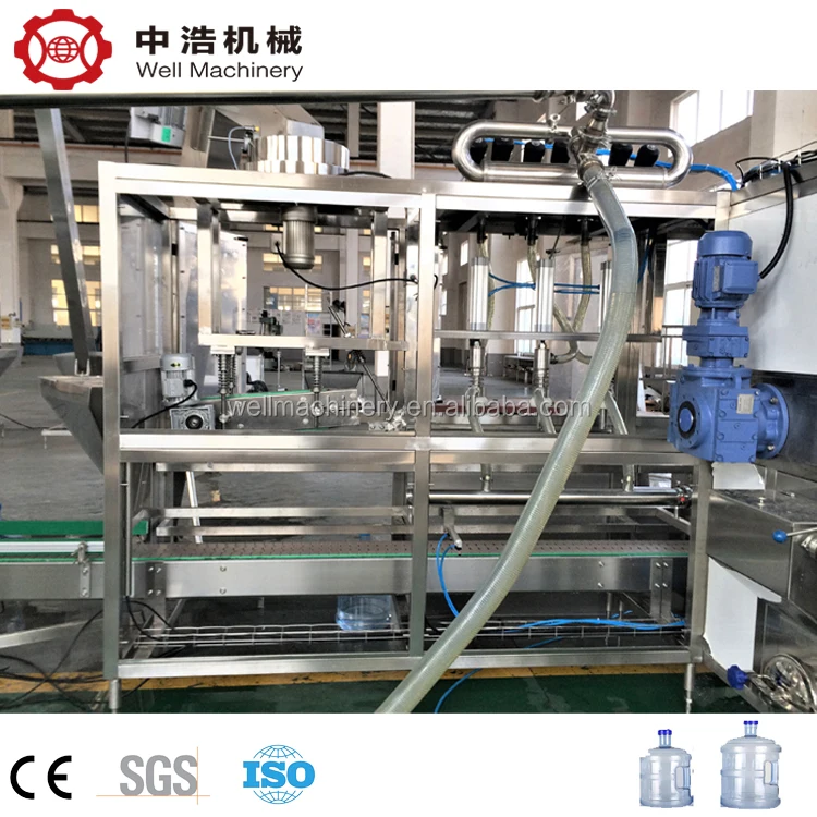 
New Teach 1200BPH 20 Liter bottled water filling machine 5 gallon water filling line Turnkey Project 