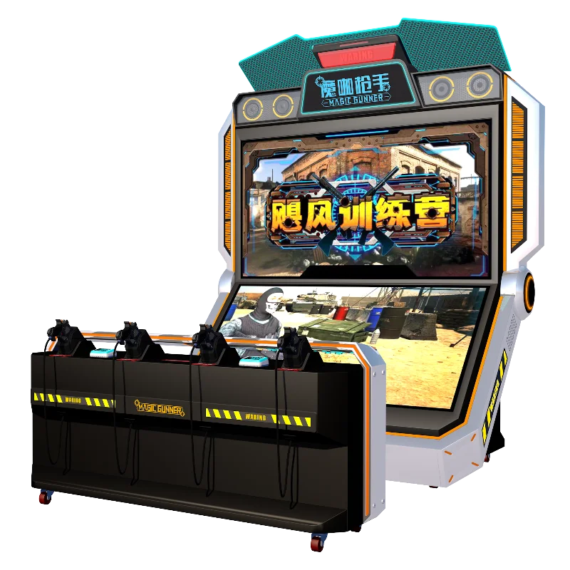 Immersive 9D Virtual Reality Target Shooting Games Indoor Metal Sniper AR Gun for Kids and Adults-Time Crisis