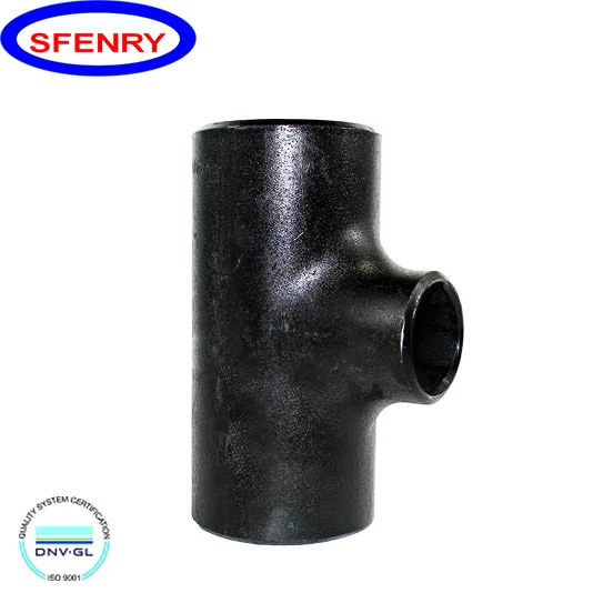 Sfenry Carbon Steel ASTM A234WPB Pipe Tube Connector SCH40 SCH80 Equal Tube Tee Price