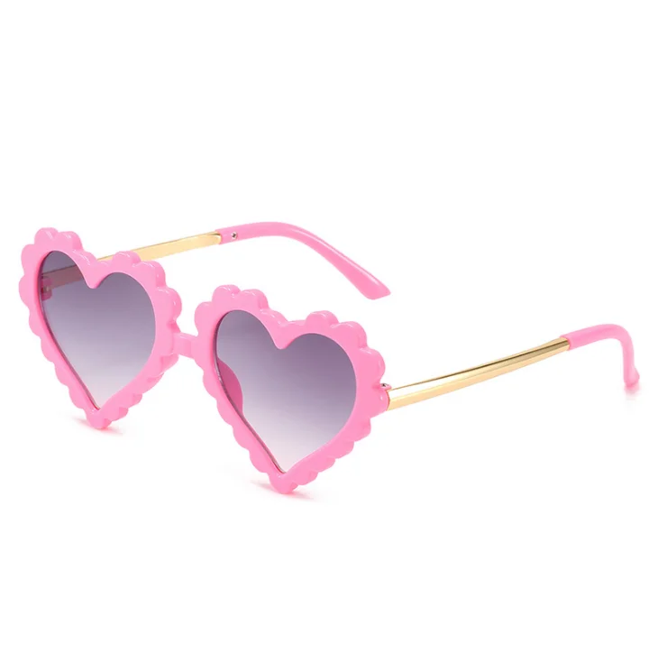 Heart Shaped Sun glasses Cute Outdoor Beach Eyewear  for boys girls Toddler Children Party Photography Kids sunglasses