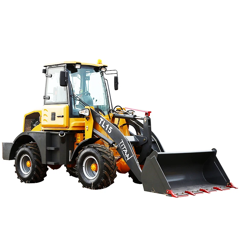 Titan TL15 wheel loaders 1500kg yellow  Radlade front end compact tractor wheel loaders