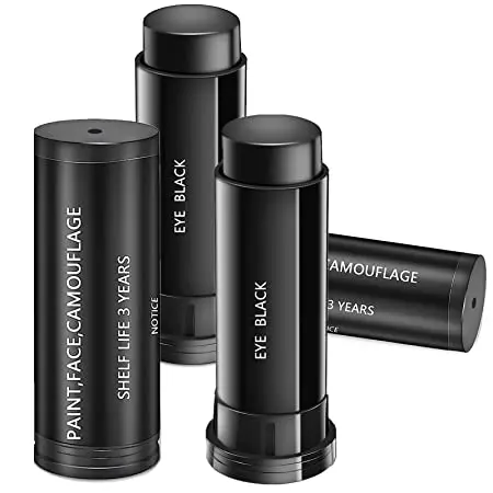 Eye Black Stick for Sports,Easy to Color Black Face Paint Eye Black Football/Baseball/Softball, Black Eye Makeup