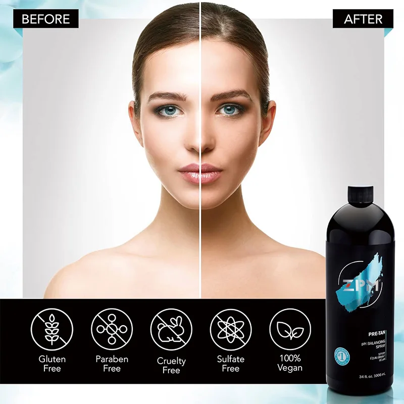 Spray Tan Solution For Spray Professionals Pre-Sunless Tanning pH Balancing Spray