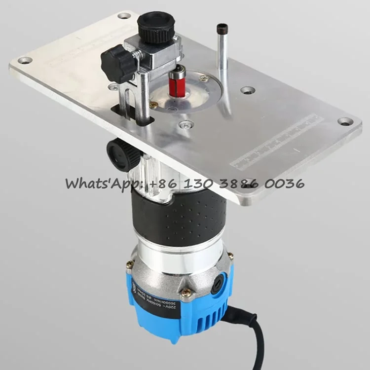 Manual Milling Machine 800W Woodworking Electric Trimmer 1/4 Shank Wood Milling Cutter for Wood Router Carving Machine