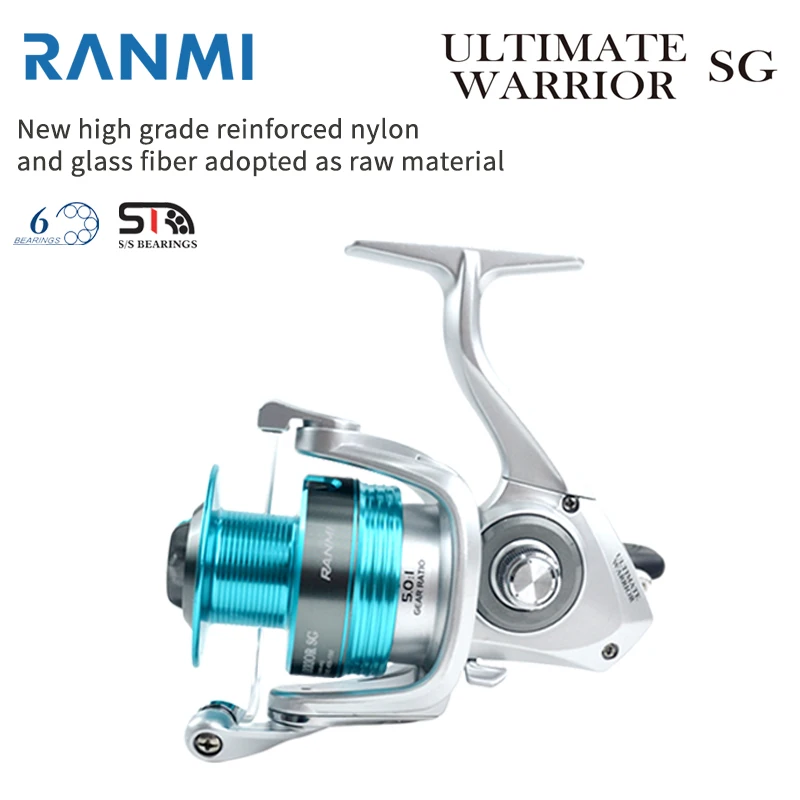 RYOBI RANMI ULTIMATE WARRIOR SG 3000 5.0:1 Max drag of 8 Spinning Fishing Reels Saltwater Fishing Reel