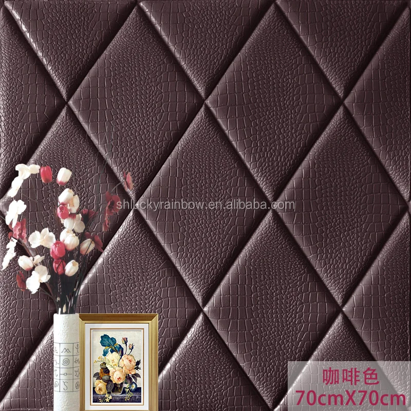 3D XPE foam wallpaper fancy wall paper Keep warm wall brick soft foam