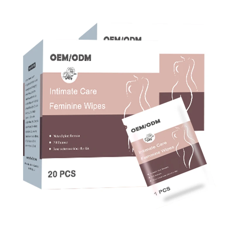 Custom label feminine biodegradable wet vagina cleaning wipes