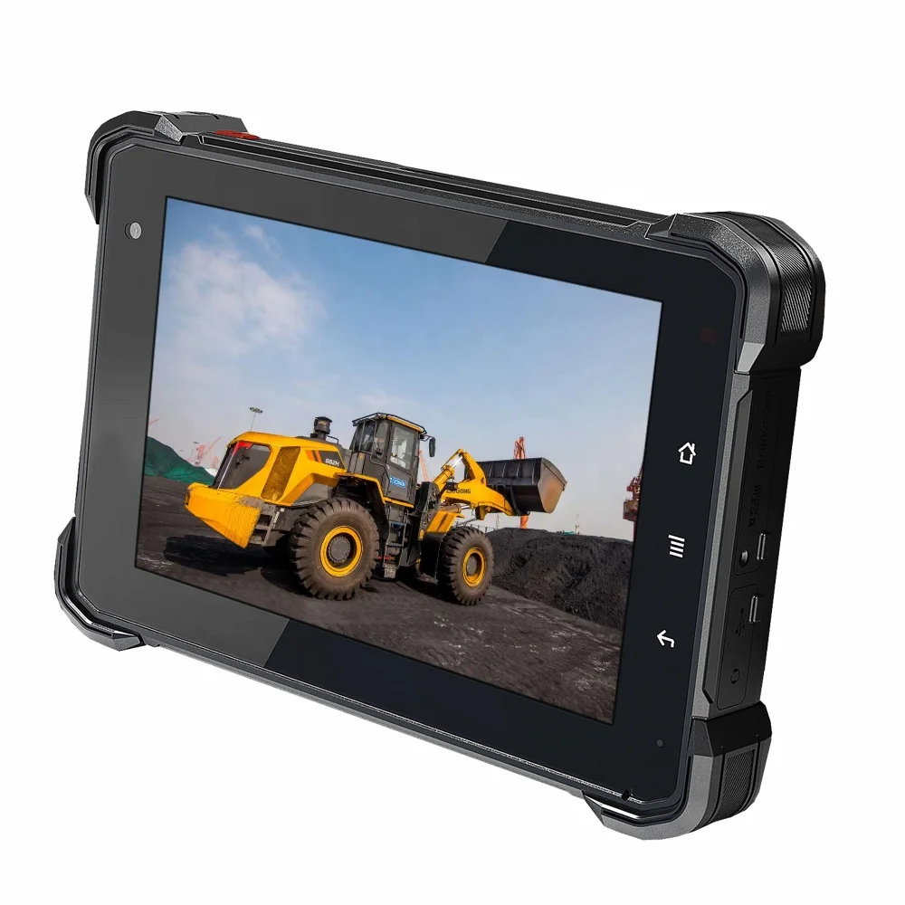 7 inch Android 9.0 Rugged GPS 4G LTE WIFI RAM 4GB ROM 64GB Waterproof Industrial Mining Tablet PC CanBus Version Docking Station