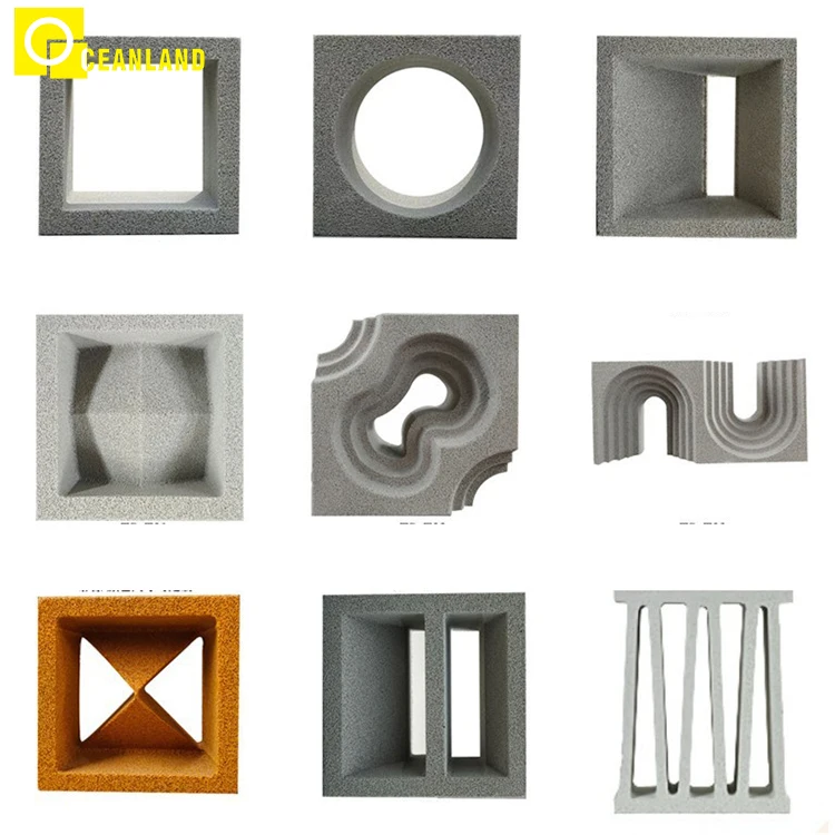 outdoor design building material wall foamed fireproof hollow clay brick