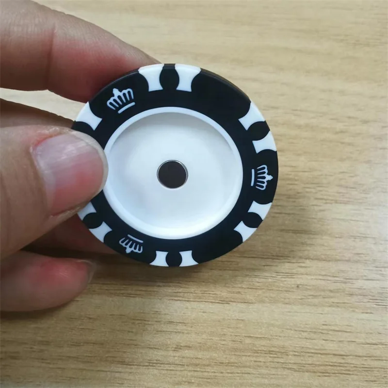 Blank Poker Chip with with Magnet inside Multi Colors Golf Poker Chip with Sticker logo Ball Marker