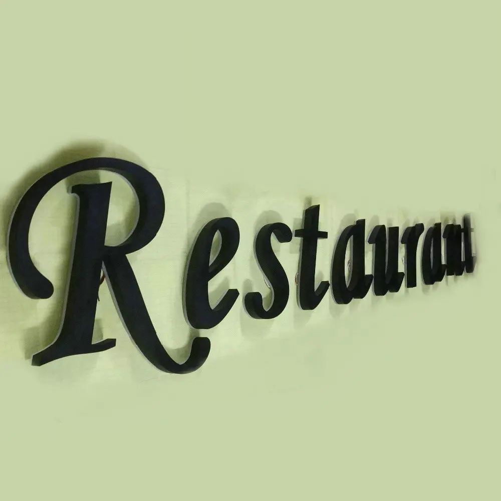 Restaurant outdoor LED plastic open sign board design