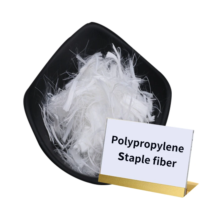 Инженерное 100% полипропиленовое бетонное штапельное волокно 3-12