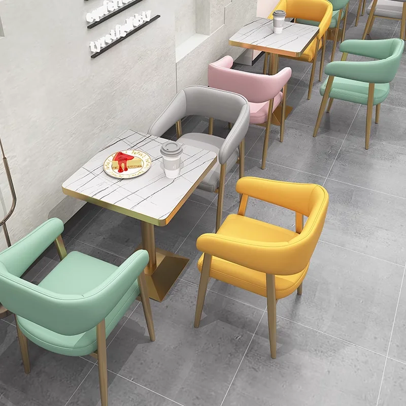 light luxury modern restaurant booth seat high back sofa sets cafe bench seating fast food colorful restaurant furniture