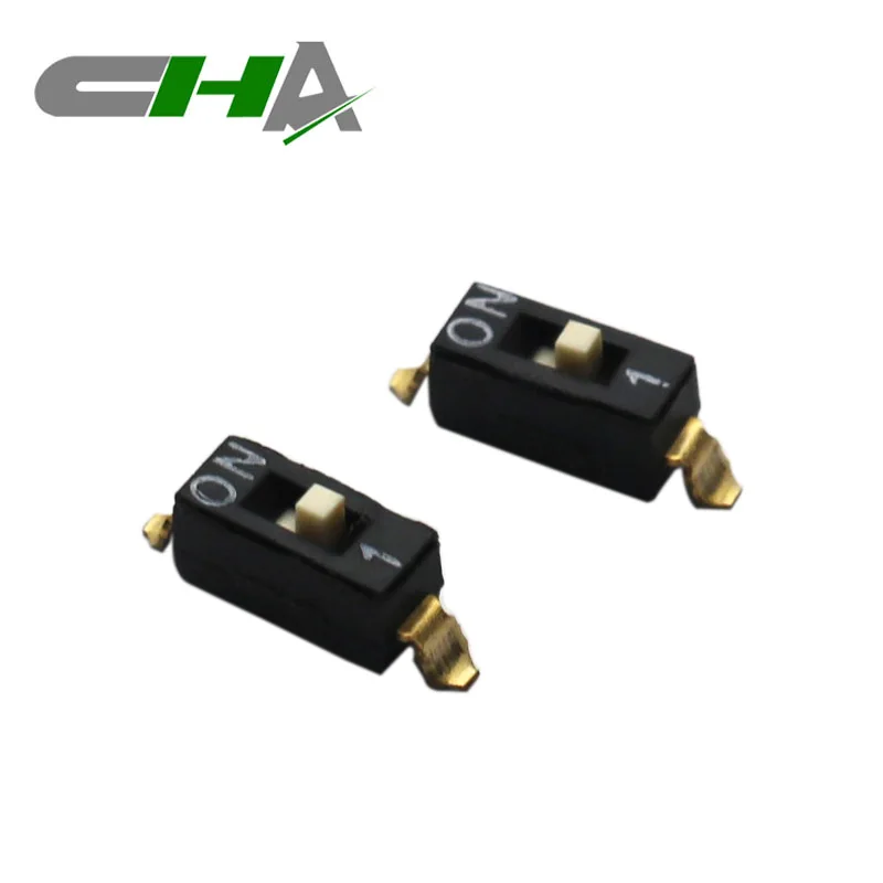CHA 2.54MM DIP switch CDM series SMD pin gull wing terminal SMT black DIP switch