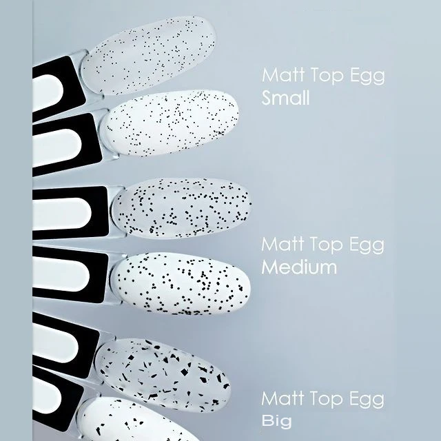 Eggshell Effect Long Lasting LED UV Velvet Matte Top Coat Flakes No Wipe Nail Polish Quail Egg Shell Gel Clear Top for OEM/ODM