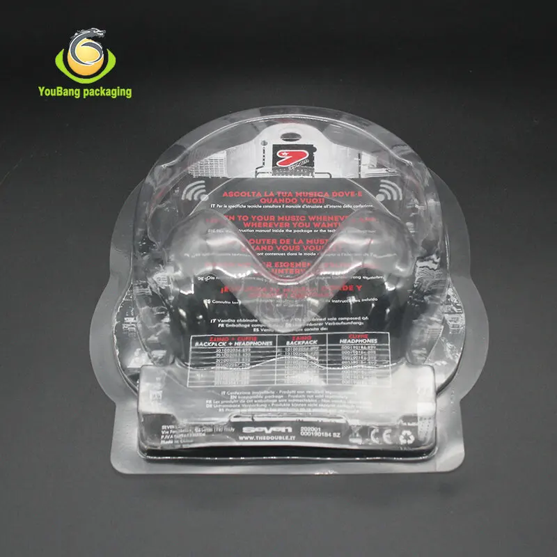 
YouBang packaging PVC Vacuum Formed Custom Plastic Slide Blister packaging 