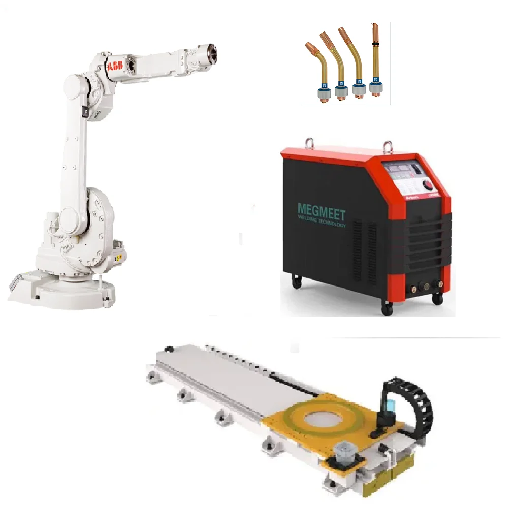 ABB Robot IRB 1600ID с megmet Mig сварочный аппарат TBI сварочные горелки и CNGBS роботизированные гусеницы