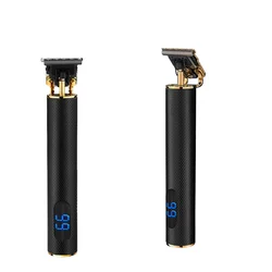 T9 ЖК-дисплей Парикмахерские ножницы парикмахерские резьба Crafs Аккумуляторный триммер для мужчин T-shape форме, благодаря чему создается ощущение невесомости с машинка для стрижки волос