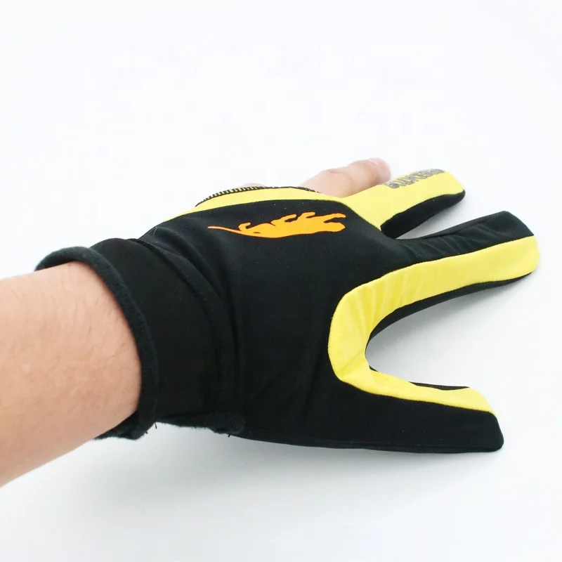 Mixed Color and High Grade Quality Brand 3 Finger Billiard Gloves