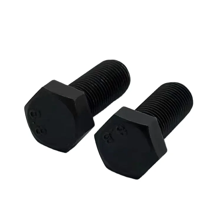DIN933 Black Phosphate Hex Head Bolt factory 5/16-18 Hex Cap Bolts Grade 8 Alloy Steel Black Oxide