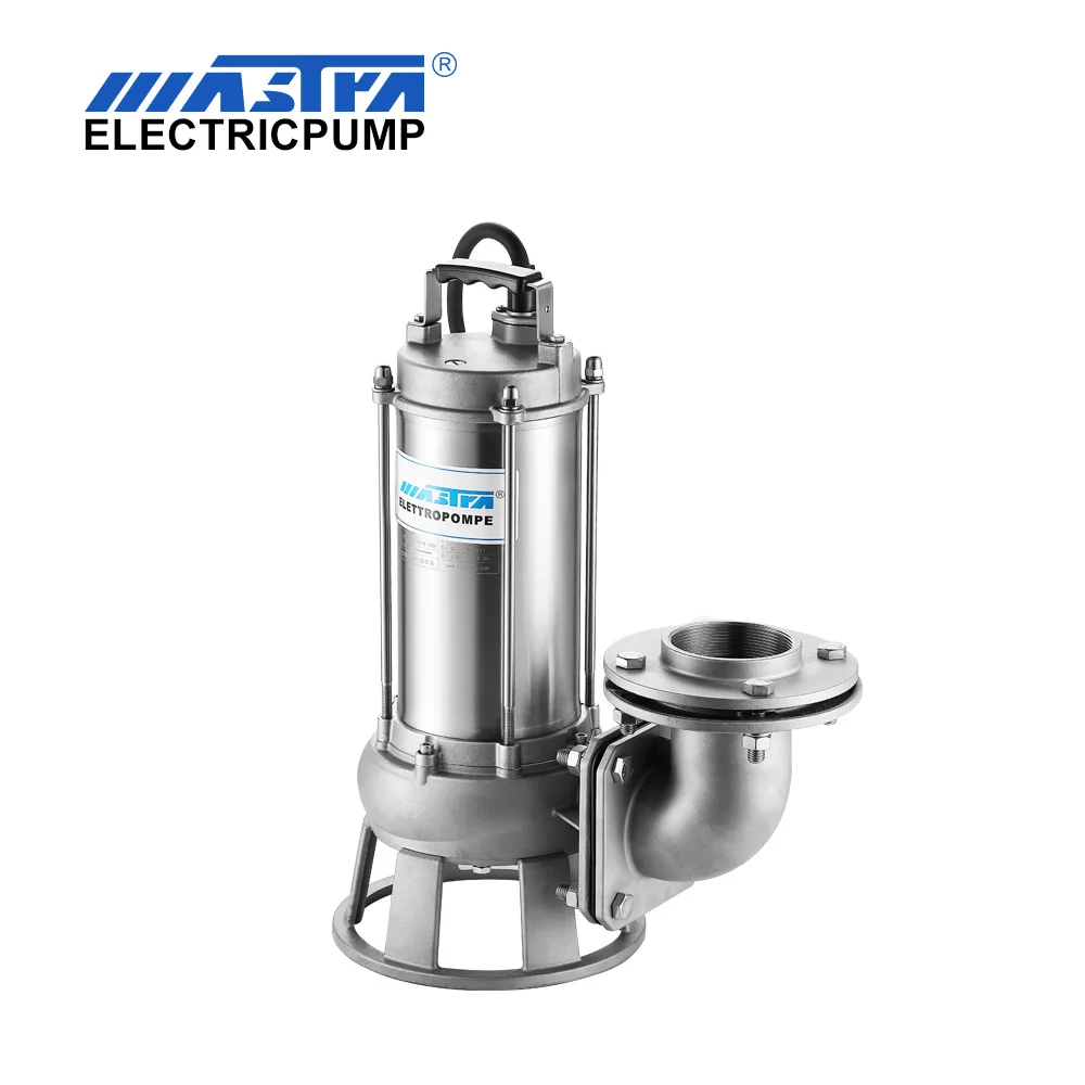 MASTRA 220/380V  big power dirty water stainless steel deep pumps submersible sewage water pump