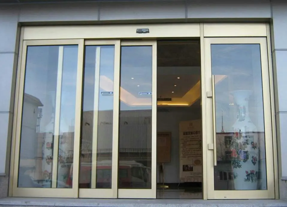 Glass Automatic Sliding Door for Mall Hotel Store Front Door with Auto Motor Sensor Detector