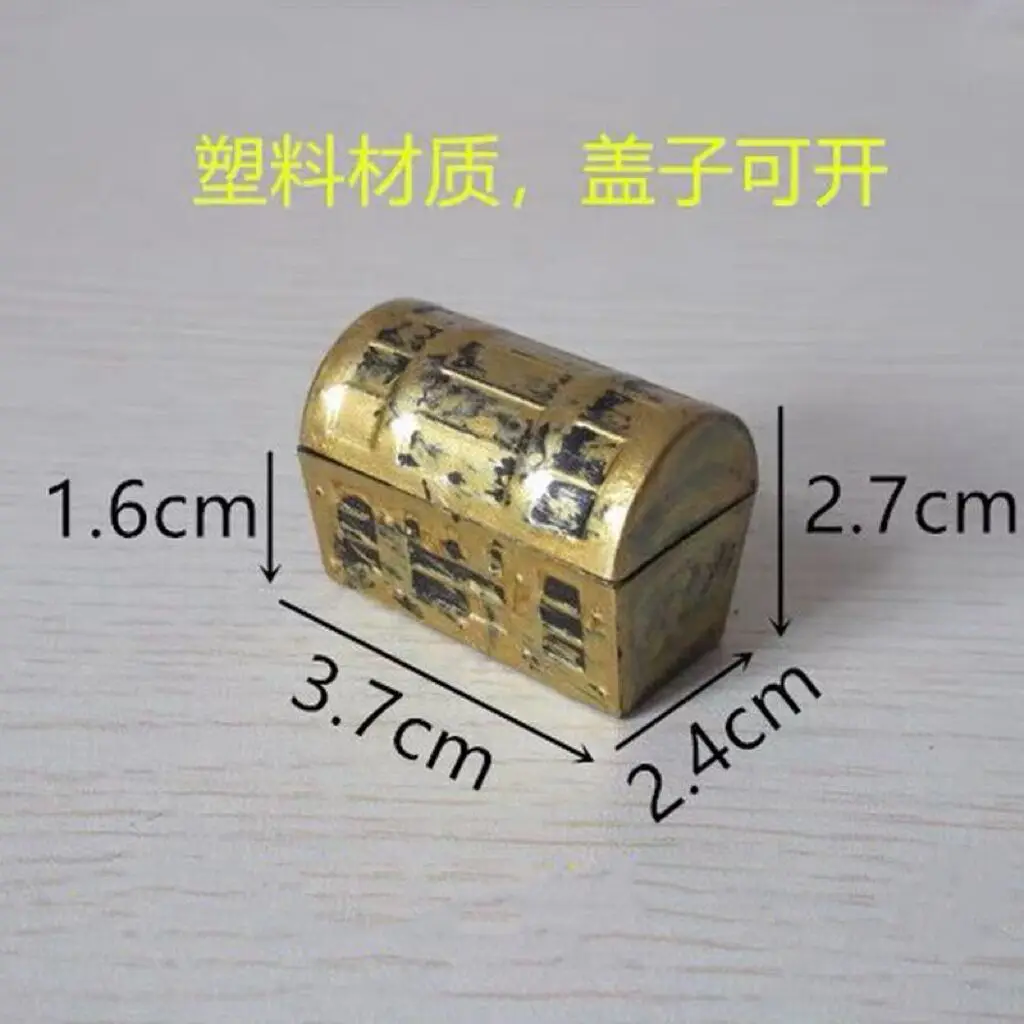 Plastic Christmas Treasure Chest Box Vintage Jewelry Small Jewelry Box Pirate Treasure Chest Gift Box