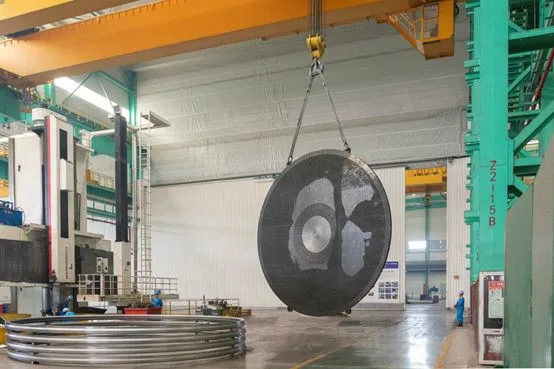 Фланцевое сверление Tubesheet обработка углеродистой стали SS 304 кованая перегородка для трубки теплообменника с большим