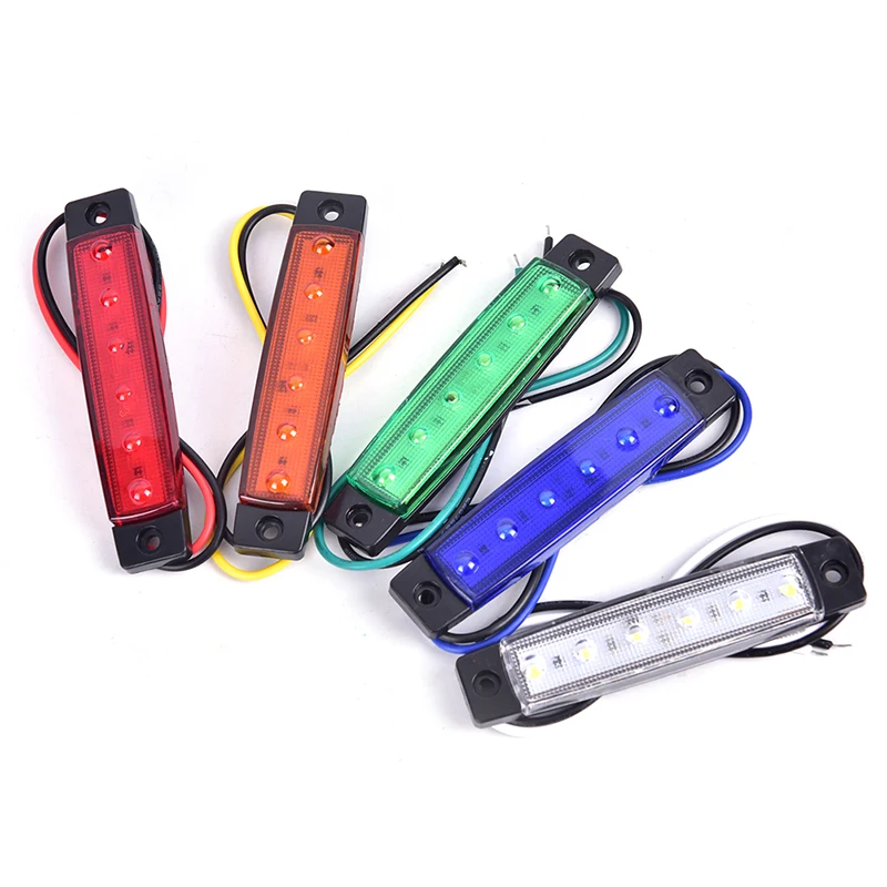 1PC Truck Side Marker Indicator Light Turn Signal Lamp 12V 24V LED Auto Car Bus Lorry Trailer Tail Warning Lamp Brake Lights