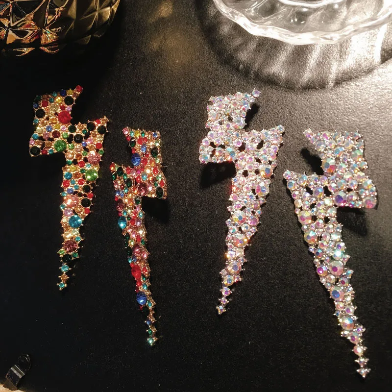 Rhinestone earrings 14k gold filled jewelry wholesale flash light earing for women