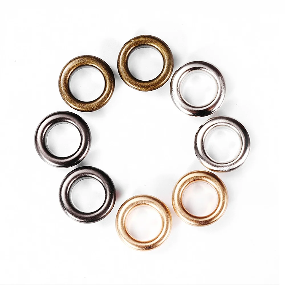 Copper Stainless Steel Plating Round Anti Rust Brass Eyelet for Clothing Button Bag Tag Custom Double-sided