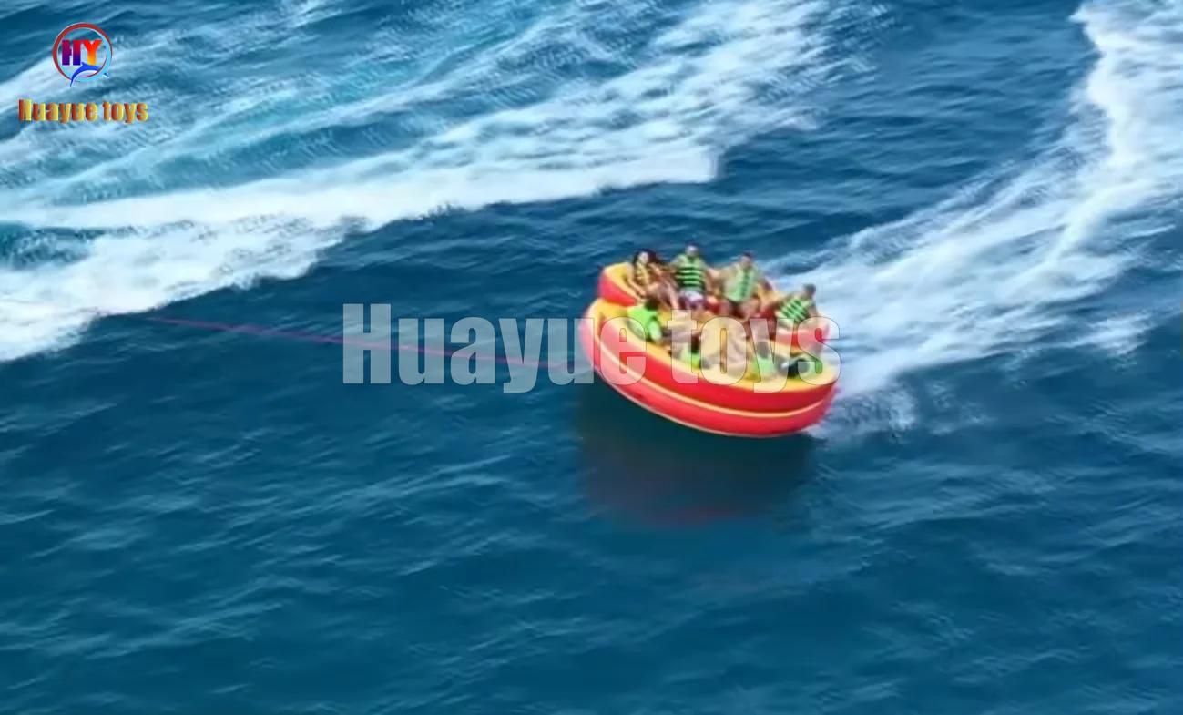 HUAYUE Sport Game Play Equipment Custom Lounge Twister Toys High Speed  Water Games Adults Kids Aqua Water Towable Banana Boat