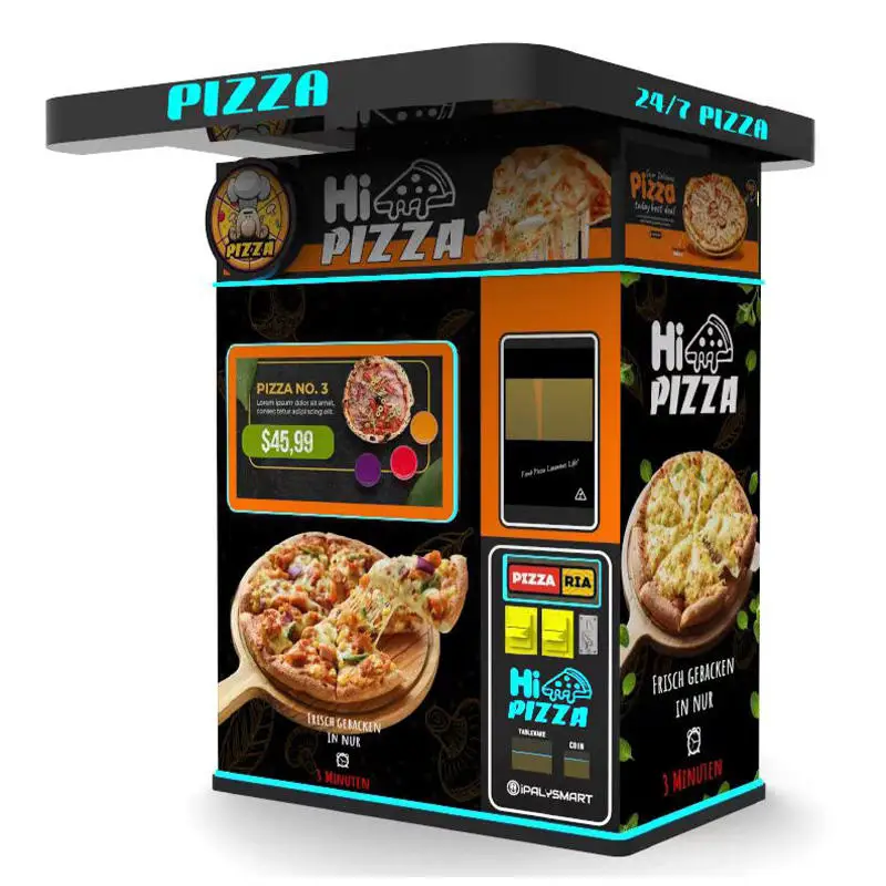Machines Pizza Auto Express For Cartoon Pizza Vending Machine With Infrared Oven Pizza Vending Robot Intelligent